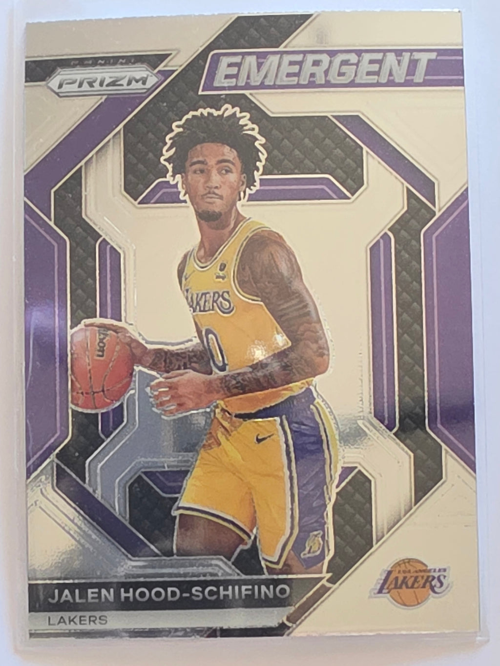 2023-24 Panini Prizm | Emergent | #15 | Jale Hood-Schifino | Los Angeles Lakers