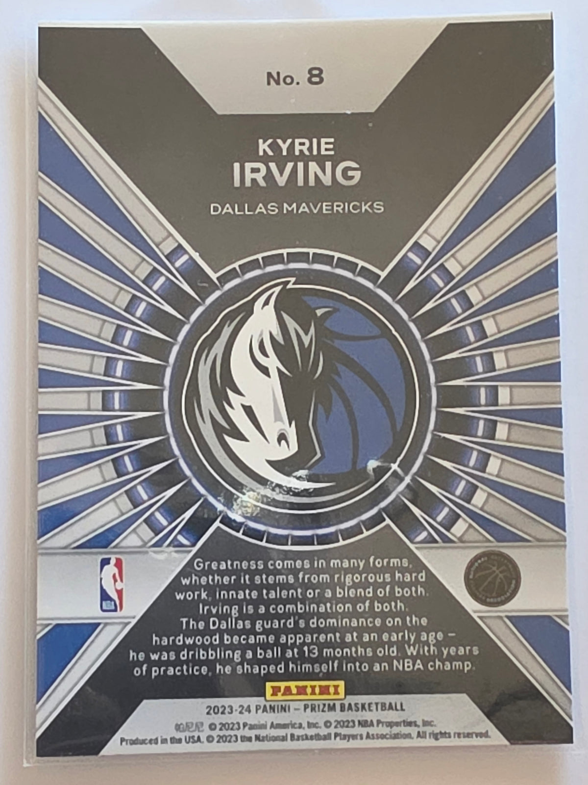2023-24 Panini Prizm | Dominance | #8 | Kyrie Irving | Dallas Mavericks