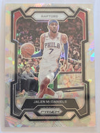 2023-24 Panini Prizm | White Sparkle Prizm Parallel | #291 | Jalen McDaniels | Toronto Raptors