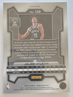 2023-24 Panini Prizm | White Sparkle Prizm Parallel Rookie Card RC | #128 | Jalen Wilson | Brooklyn Nets