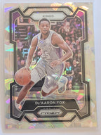2023-24 Panini Prizm | White Sparkle Prizm Parallel | #6 | De'Aaron Fox | Sacramento Kings