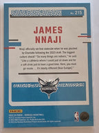 2023-24 Panini Donruss | Rated Rookie | #215 | James Nnaji | Charlotte Hornets