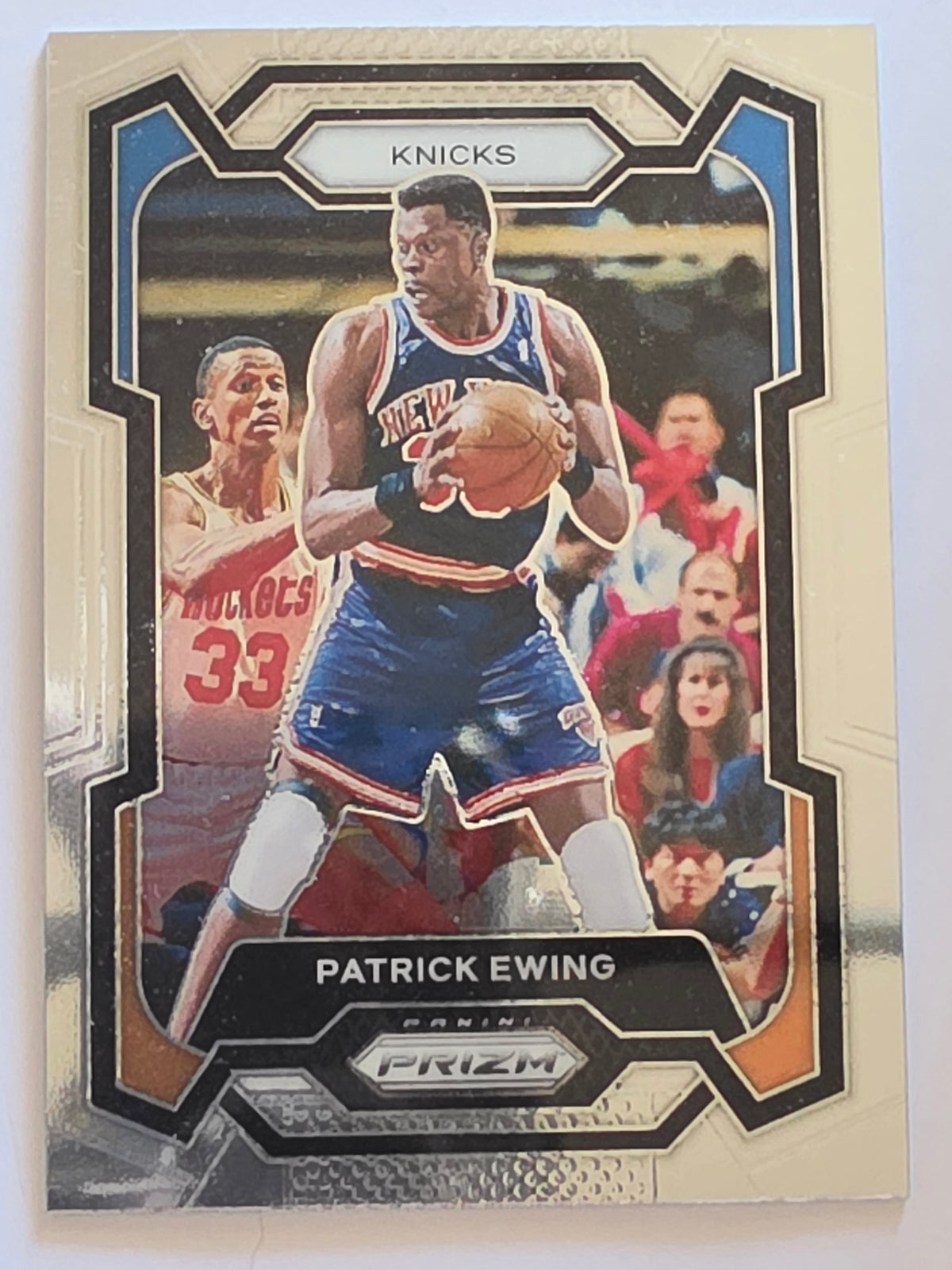 2023-24 Panini Prizm | White Sparkle Prizm Parallel | #188 | Patrick Ewing | New York Knicks
