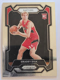 2023-24 Panini Prizm | White Sparkle Prizm Rookie RC | #134 | Gradey Dick | Toronto Raptors