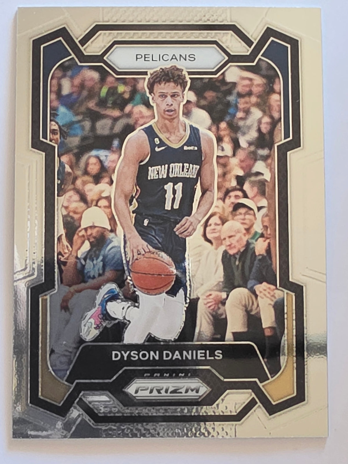 2023-24 Panini Prizm | White Sparkle Prizm Parallel | #220 | Dyson Daniels | New Orleans Pelicans