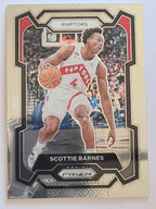 2023-24 Panini Prizm | White Sparkle Prizm Parallel | #24 | Scottie Barnes | Toronto Raptors