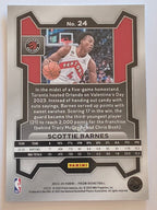2023-24 Panini Prizm | White Sparkle Prizm Parallel | #24 | Scottie Barnes | Toronto Raptors