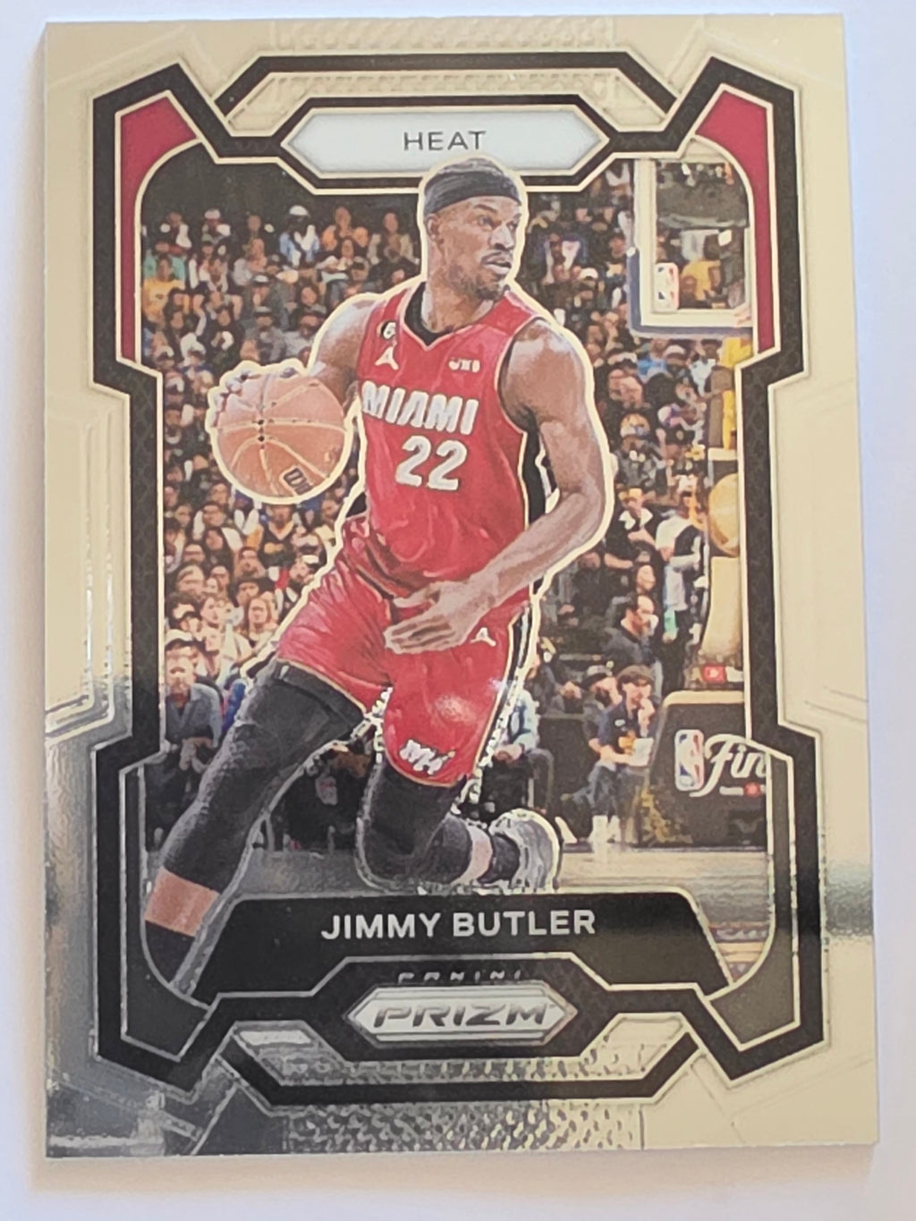 2023-24 Panini Prizm | White Sparkle Prizm Parallel | #118 | Jimmy Butler | Miami Heat