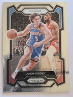 2023-24 Panini Prizm | White Sparkle Prizm Parallel | #50 | Josh Giddey | Oklahoma City Thunder