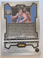 2023-24 Panini Prizm | White Sparkle Prizm Parallel | #50 | Josh Giddey | Oklahoma City Thunder