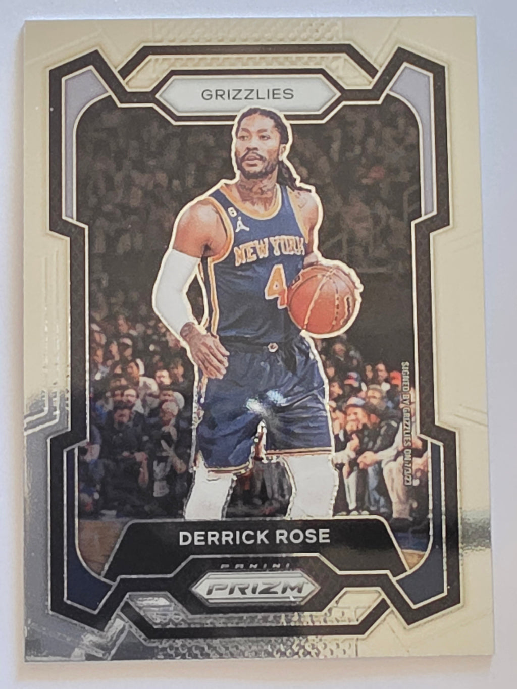 2023-24 Panini Prizm | White Sparkle Prizm Parallel | #272 | Derrick Rose | Memphis Grizzlies