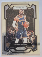 2023-24 Panini Prizm | White Sparkle Prizm Parallel | #272 | Derrick Rose | Memphis Grizzlies