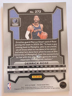 2023-24 Panini Prizm | White Sparkle Prizm Parallel | #272 | Derrick Rose | Memphis Grizzlies