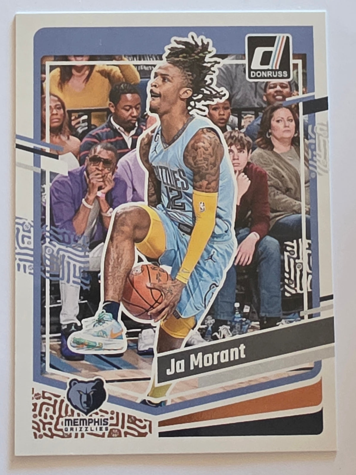 2023-24 Panini Donruss | Blue Laser Parallel | #131 | Ja Morant | Memphis Grizzlies