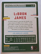 2023-24 Panini Donruss | Purple Laser Parallel | #2 | LeBron James | Los Angeles Lakers