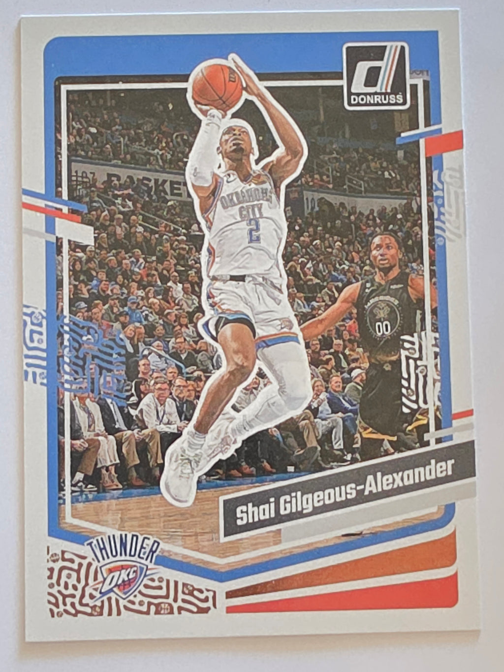 2023-24 Panini Donruss | Blue Laser Parallel | #40 | Shai Gilgeous-Alexander | Oklahoma City Thunder