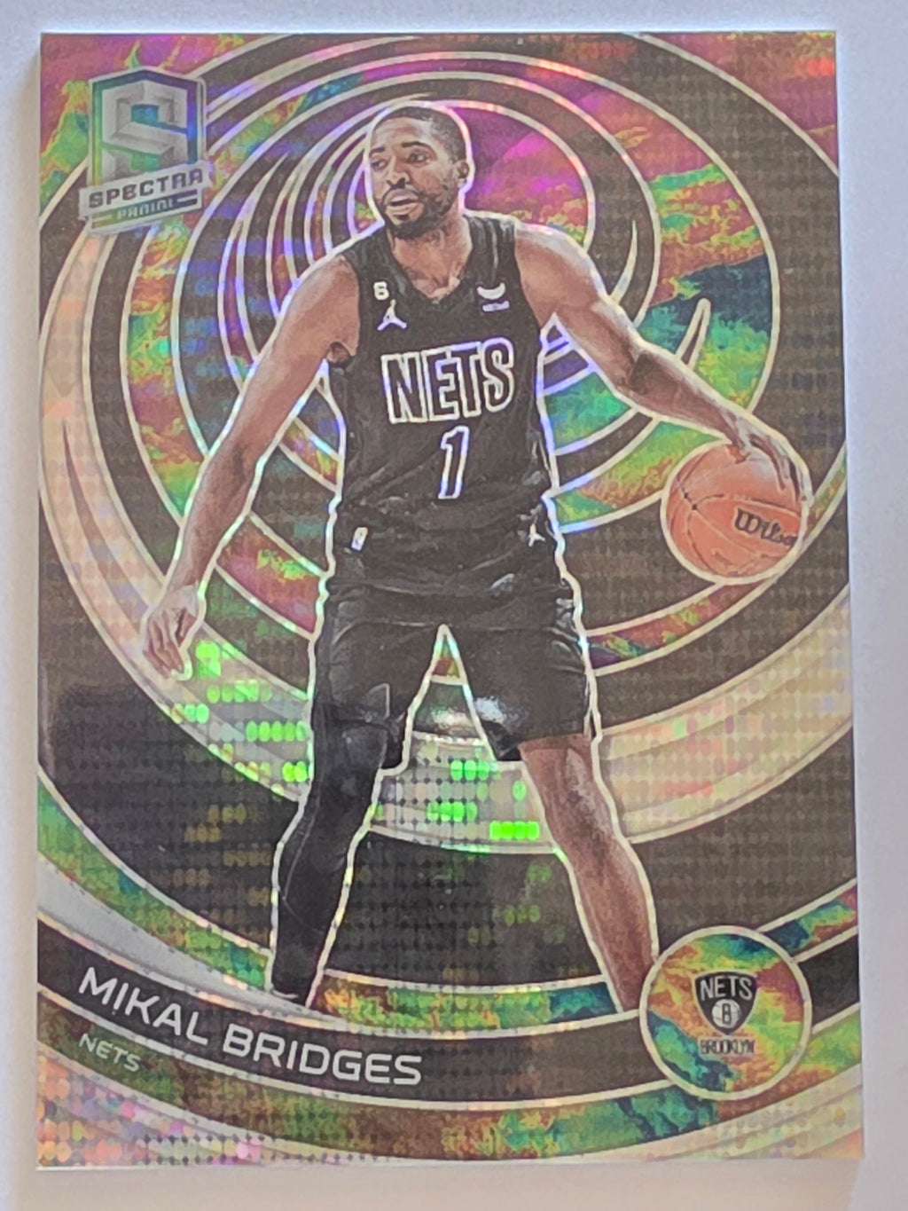 2022-23 Panini Spectra | Prizm Parallel /149 | #3 | Mikal Bridges | Brooklyn Nets