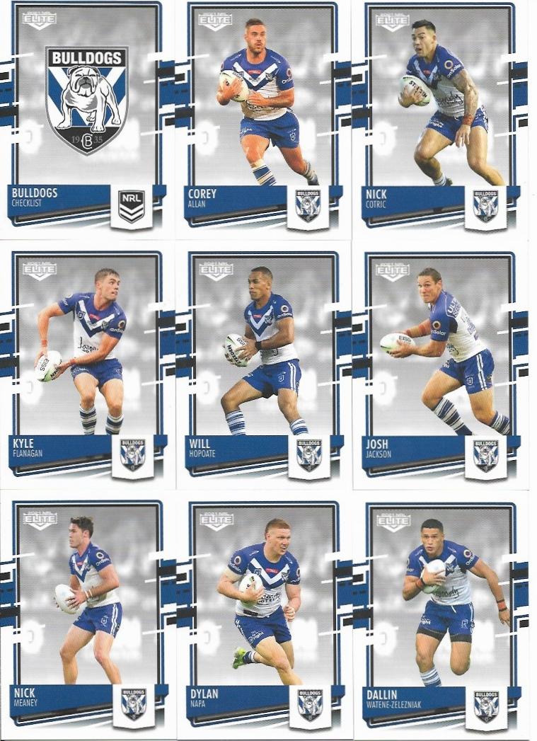 Base Team Set - Canterbury Bankstown Bulldogs - 2021 Elite NRL