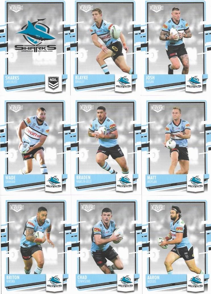 Base Team Set - Cronulla Sharks - 2021 Elite NRL