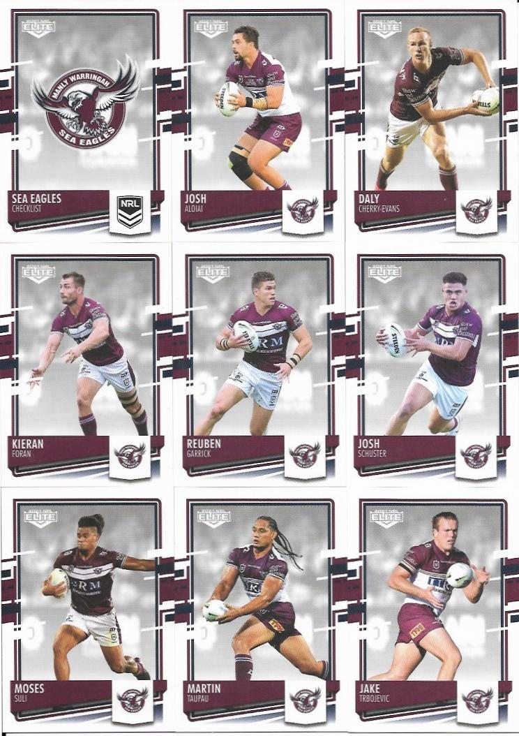 Base Team Set - Manly Warringah Sea Eagles - 2021 Elite NRL
