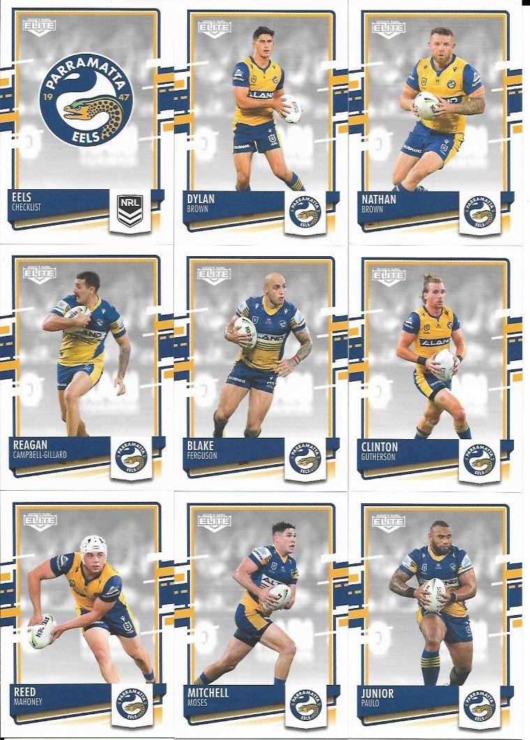 Base Team Set - Parramatta Eels - 2021 Elite NRL