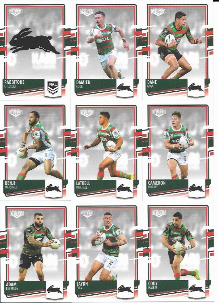 Base Team Set - South Sydney Rabbitohs - 2021 Elite NRL