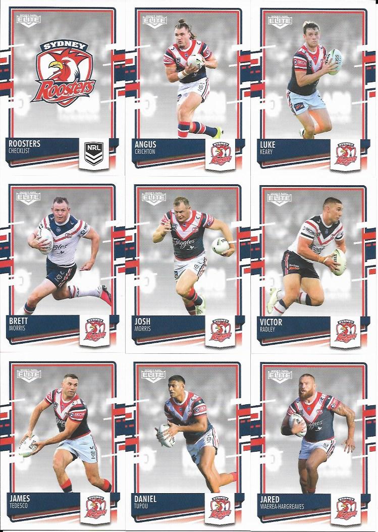 Base Team Set - Sydney City Roosters - 2021 Elite NRL