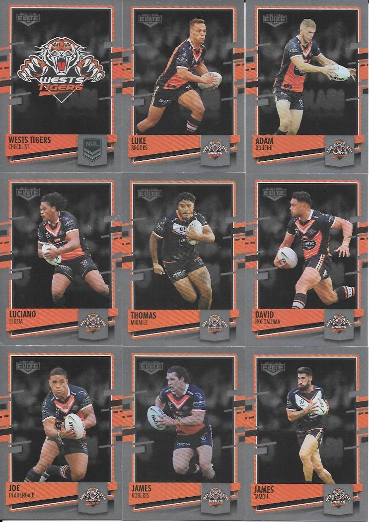 Parallel Team Set - Wests Tigers - 2021 Elite NRL