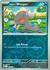 Pokemon TCG -Obsidian Flames -#126-Paldean Wooper -Common-Reverse Holo