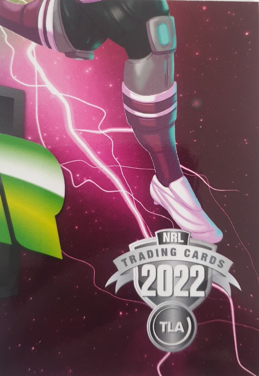 2022 TLA NRL Traders insert series Power Heroes of Manly Warringah Sea-Eagles player Keiran Foran Card 07/18.