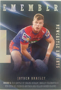 2022 TLA NRL Traders Trading card insert series 2021 Season to Remember of Newcastle Knights player Jayden Brailey card 24/48.
