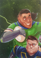 2022 TLA NRL Traders insert series Power Heroes of Canterbury Bankstown Bulldogs player Nick Cotric Card 03/18.