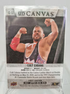 AEW Canvas of Colt Cabana from the Upper Deck 2021 AEW Trading Card Release.