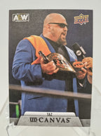 AEW Upper Deck 2021 trading card insert series Canvas featuring Taz.