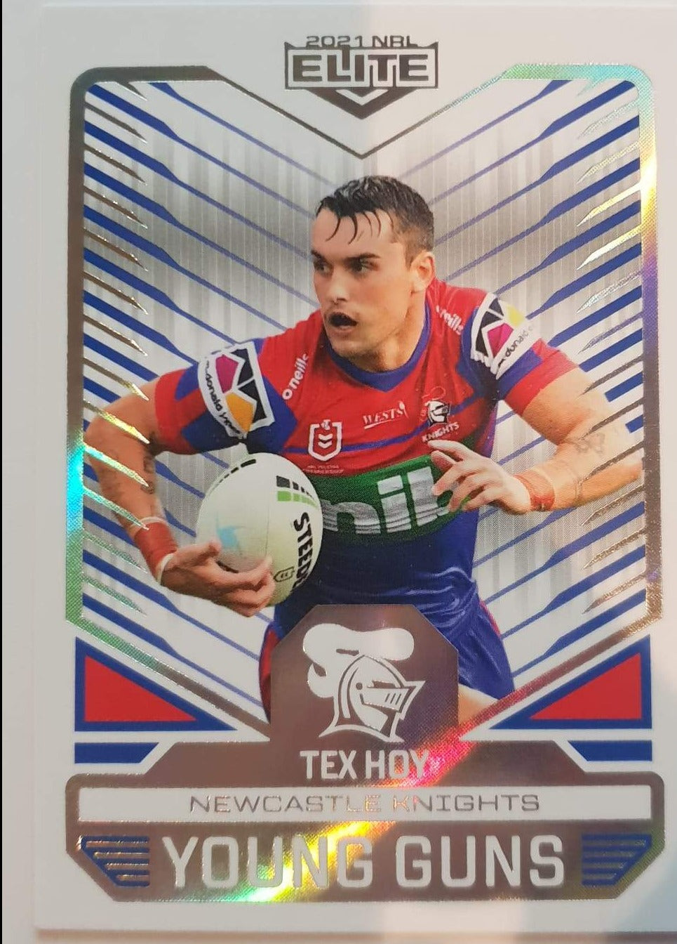 Young Guns White - YG15 - Tex Hoy - Newcastle Knights - 2021 Elite NRL