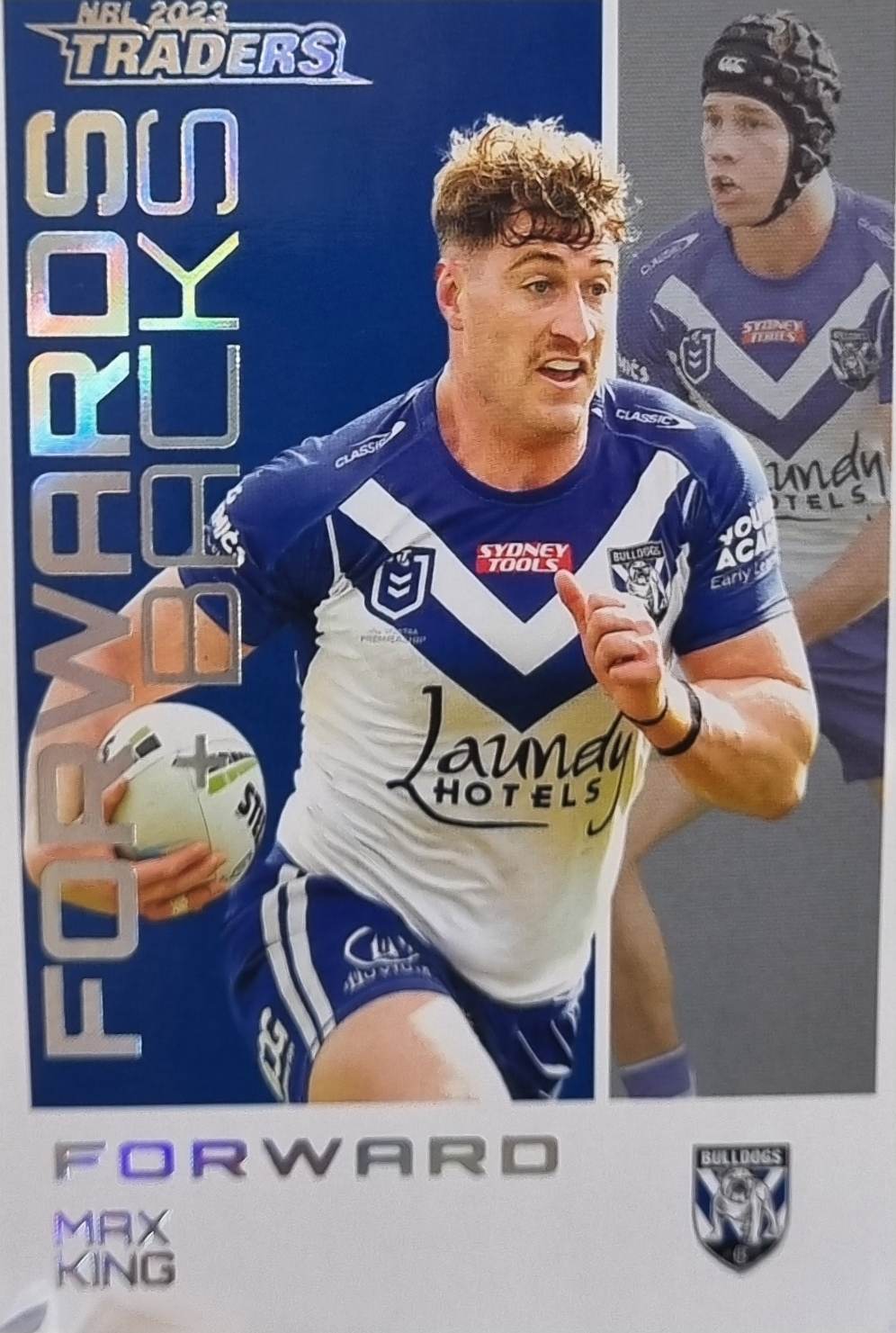 2023 NRL Traders - Forwards & Backs Parallel - FBP5 -Max King-Bulldogs