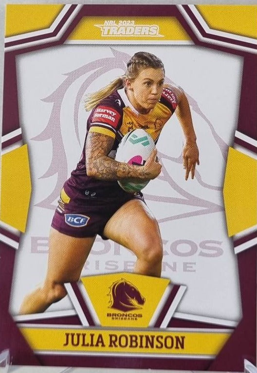 NRLW8 - Julia Robinson - Brisbane Broncos - 2023 Traders NRL