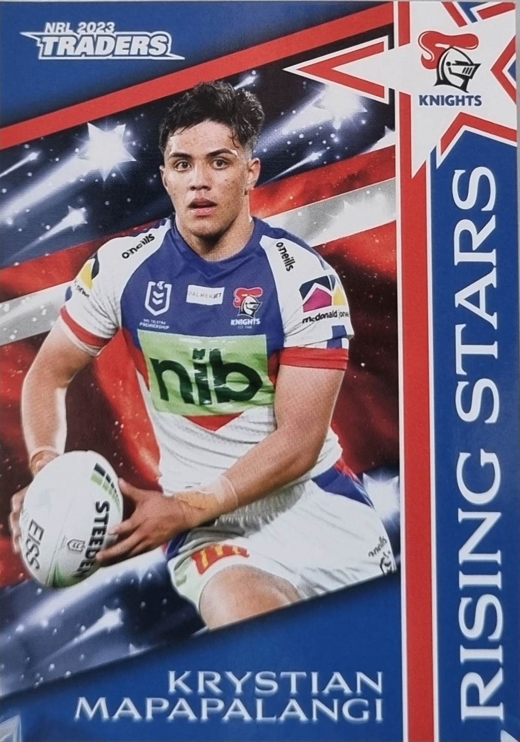 Rising Stars - RS22 - Krystian Mapapalangi - Knights-2023 Traders NRL