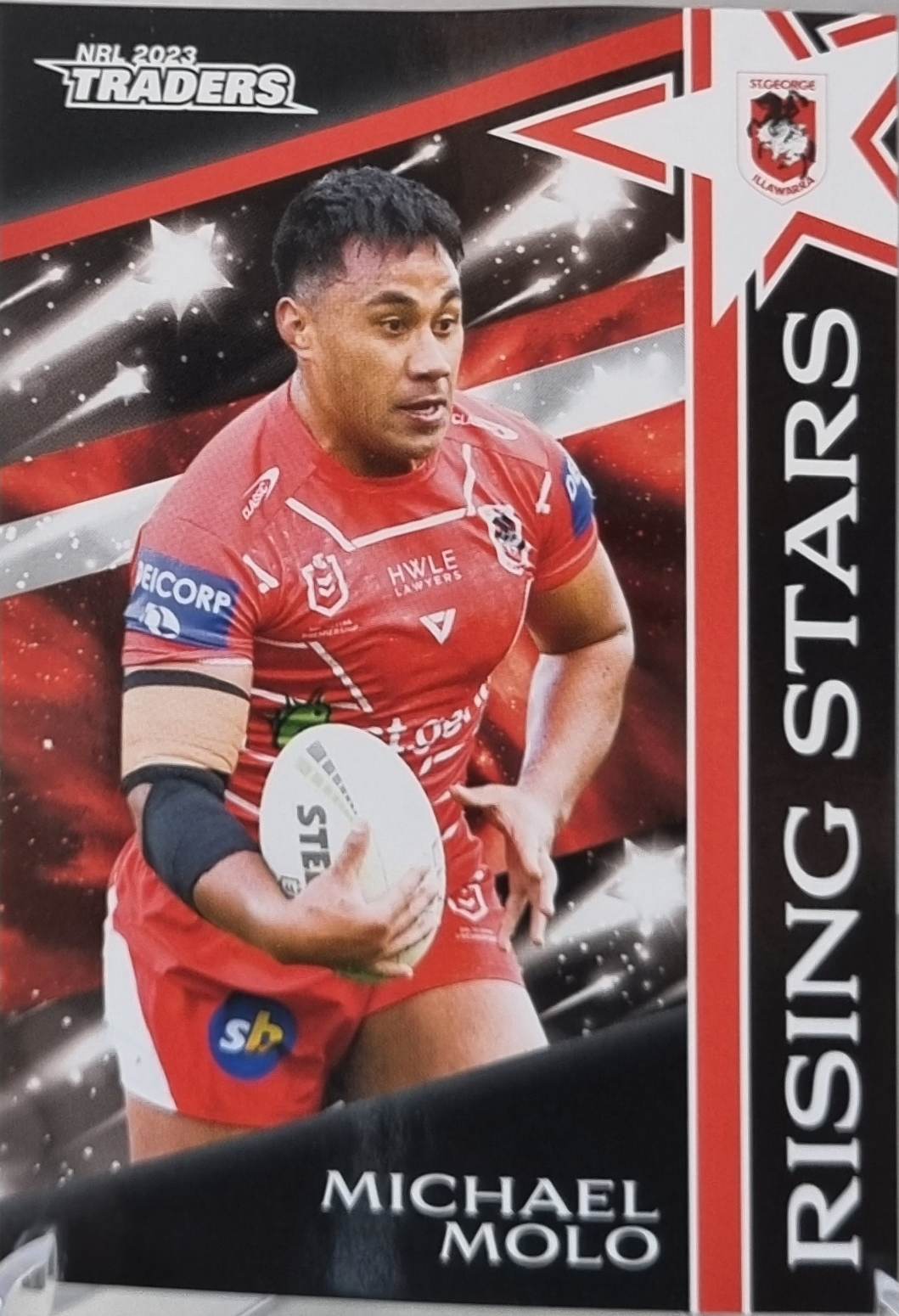 Rising Stars - RS39 -Michael Molo - Dragons - 2023 Traders NRL