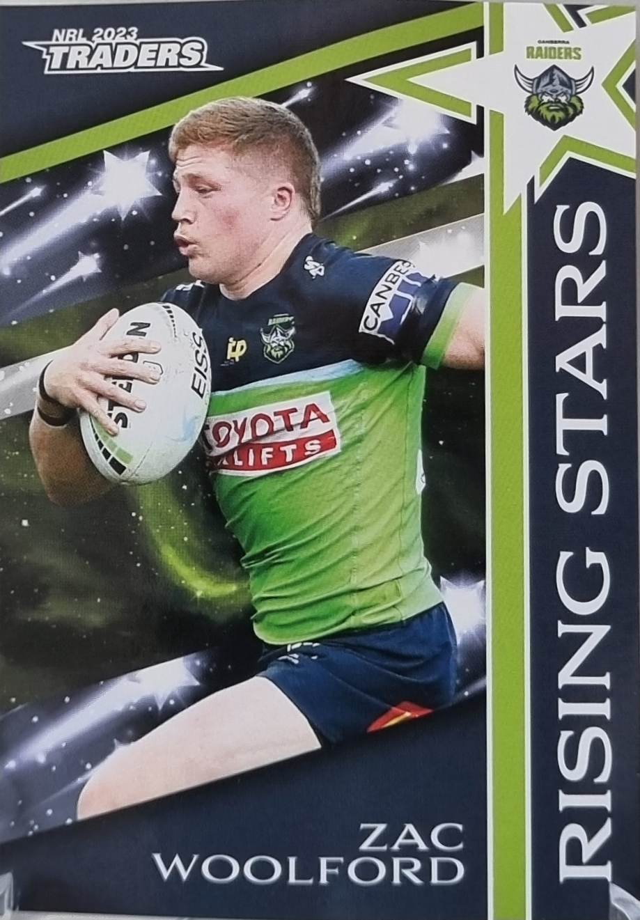 Rising Stars - RS6 - Zac Woolford - Raiders - 2023 Traders NRL