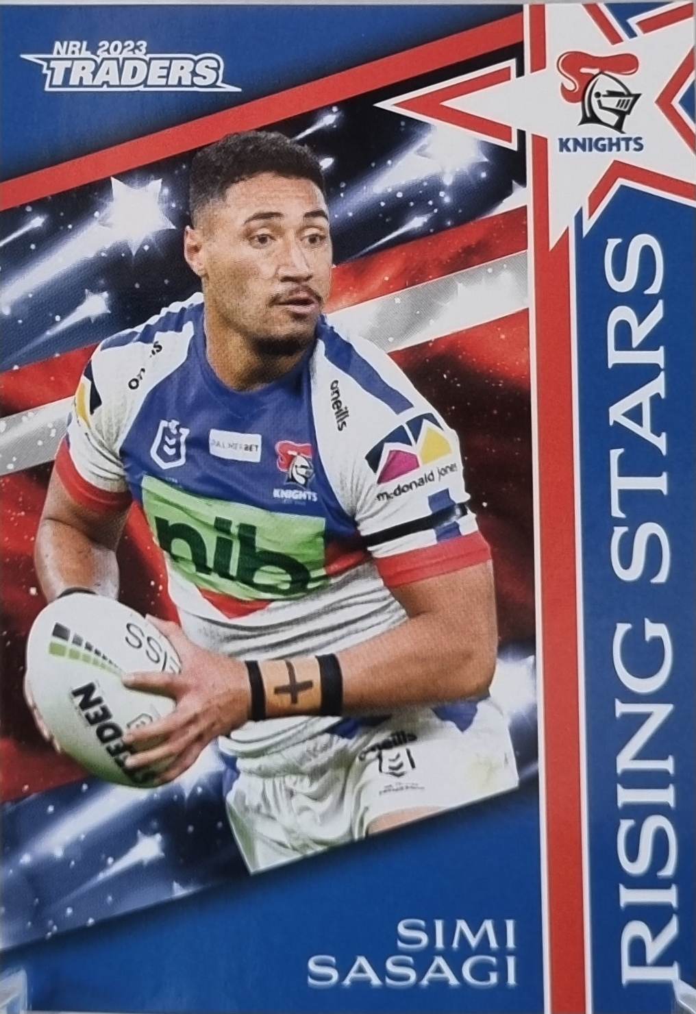 Rising Stars - RS23 - Simi Sasagi - Knights - 2023 Traders NRL