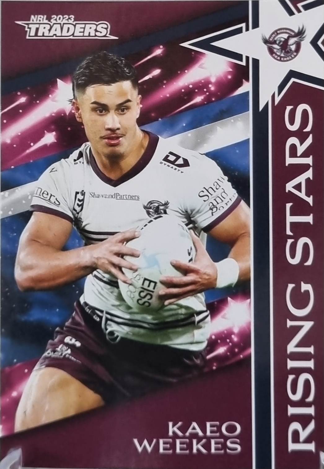 Rising Stars - RS18 - Kaeo Weekes - Manly SeaEagles -2023 Traders NRL