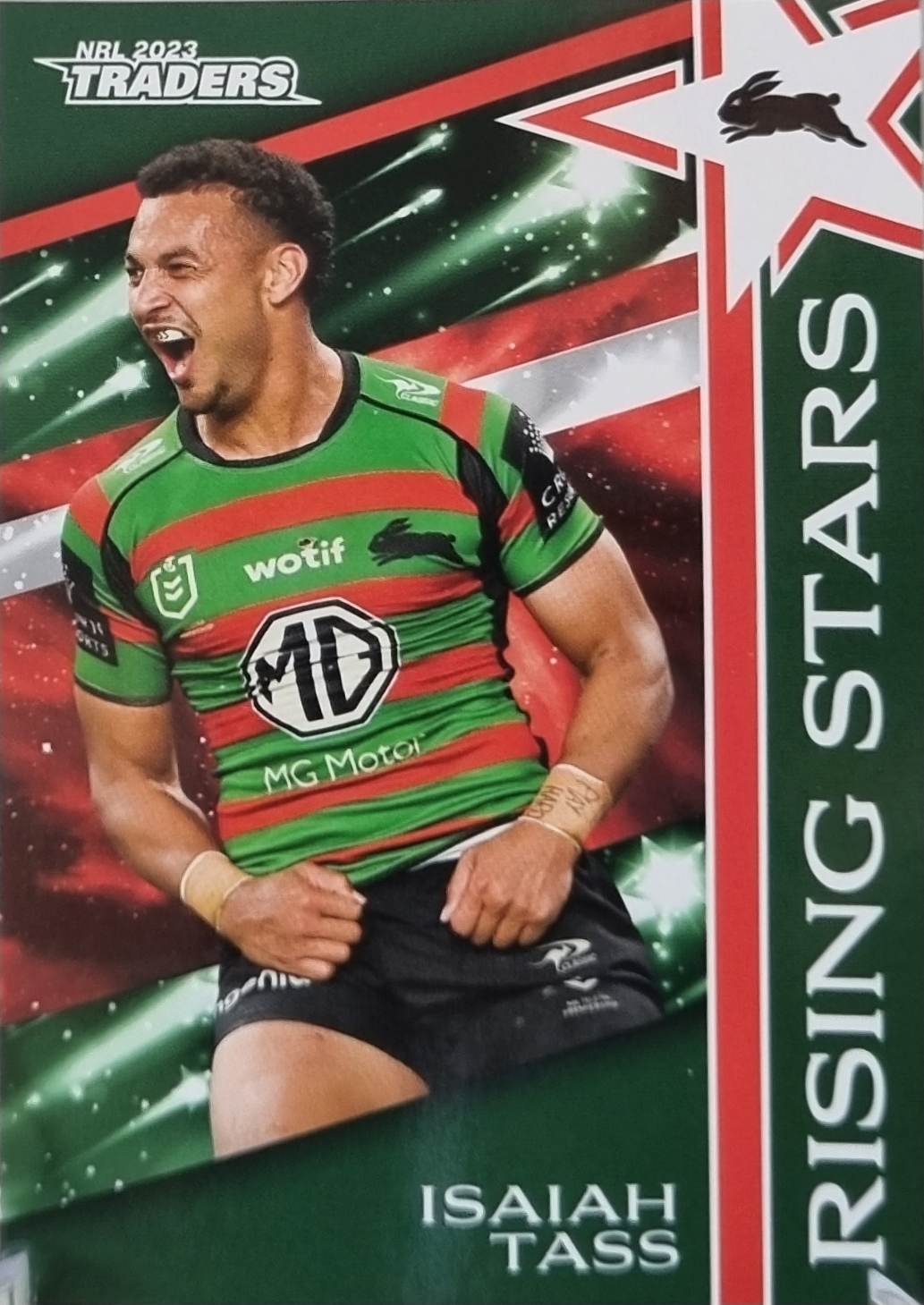 Rising Stars - RS35 - Isaiah Tass - Rabbitohs - 2023 Traders NRL