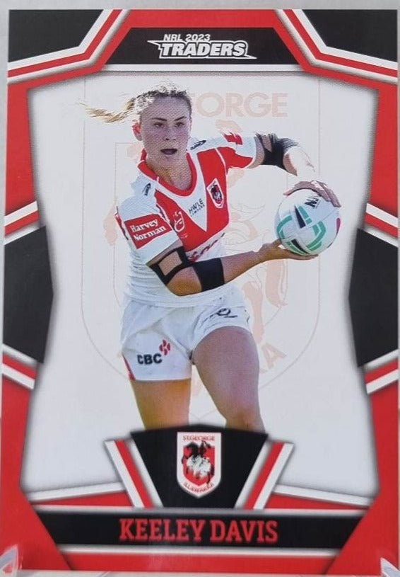 NRLW40 - Keeley Davis - St George Dragons - 2023 Traders NRL
