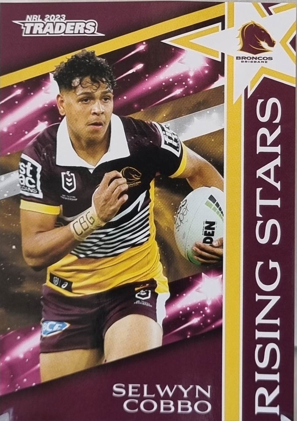 Rising Stars - RS1 - Selwyn Cobbo - Broncos - 2023 Traders NRL