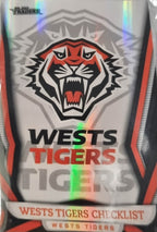 Full Base Pearl Parallel Team Set (10 cards) of the Wests Tigers from the 2023 NRL Traders release.