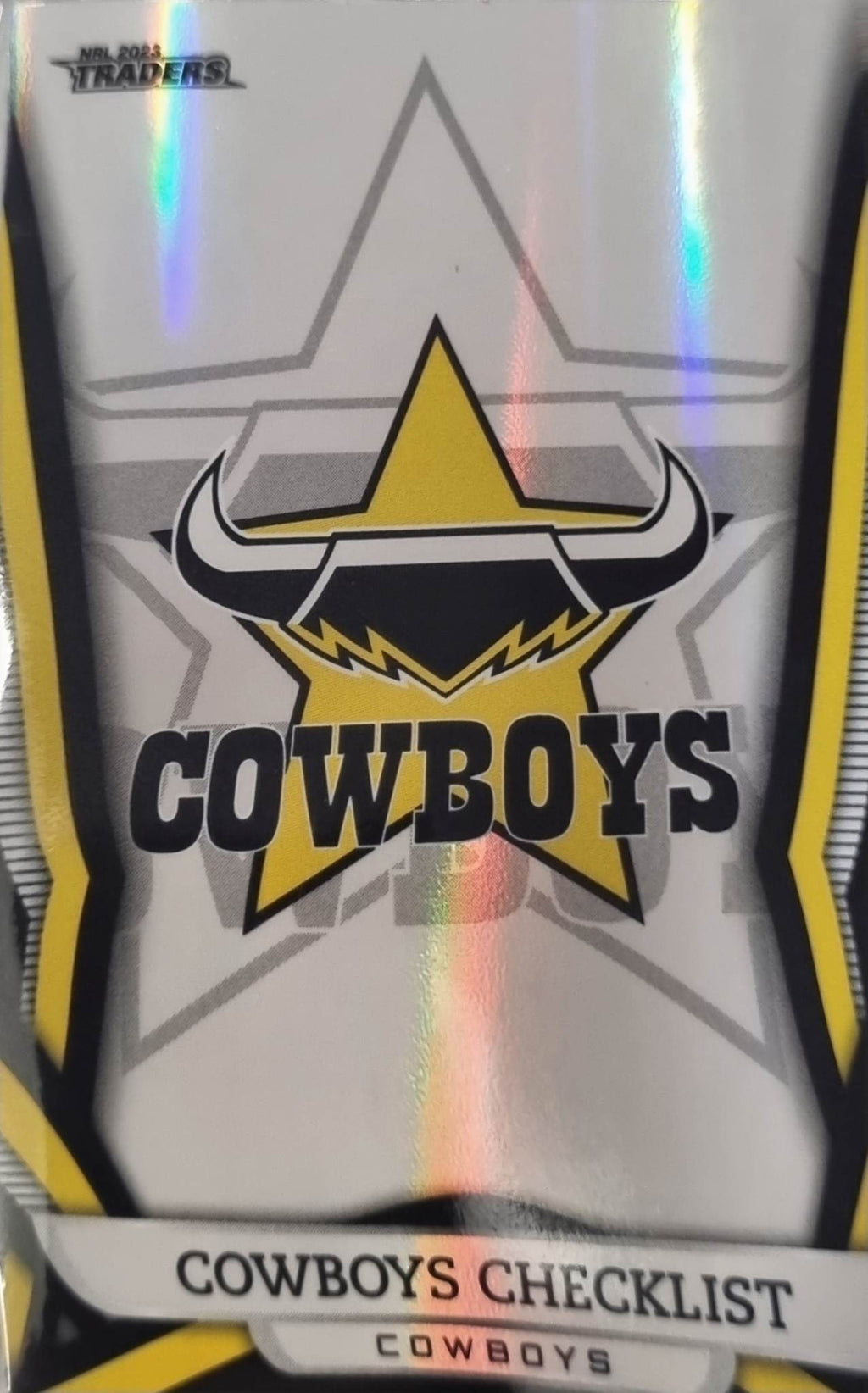 Full Base Pearl Parallel Team Set (10 cards) of the North Queensland Cowboys from the 2023 NRL Traders release.