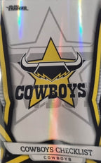 Full Base Pearl Parallel Team Set (10 cards) of the North Queensland Cowboys from the 2023 NRL Traders release.