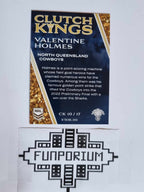 2023 NRL Elite trading card series Clutch Kings featuring North Queensland Cowboys player Valentine Holmes.