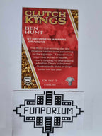 2023 NRL Elite trading card series Clutch Kings featuring St George Illawarra Dragons star Ben Hunt.